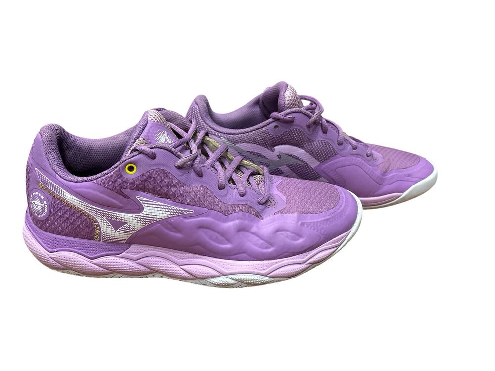 Mizuno court wave enforce tennis shoes women’s 8.5 purple court pickleball shoes